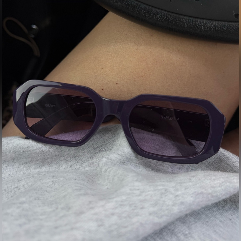 Quay Australia Hyped Up Sunglasses in Deep Purple